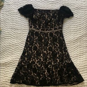JCrew black off the shoulder cocktail dress sz4